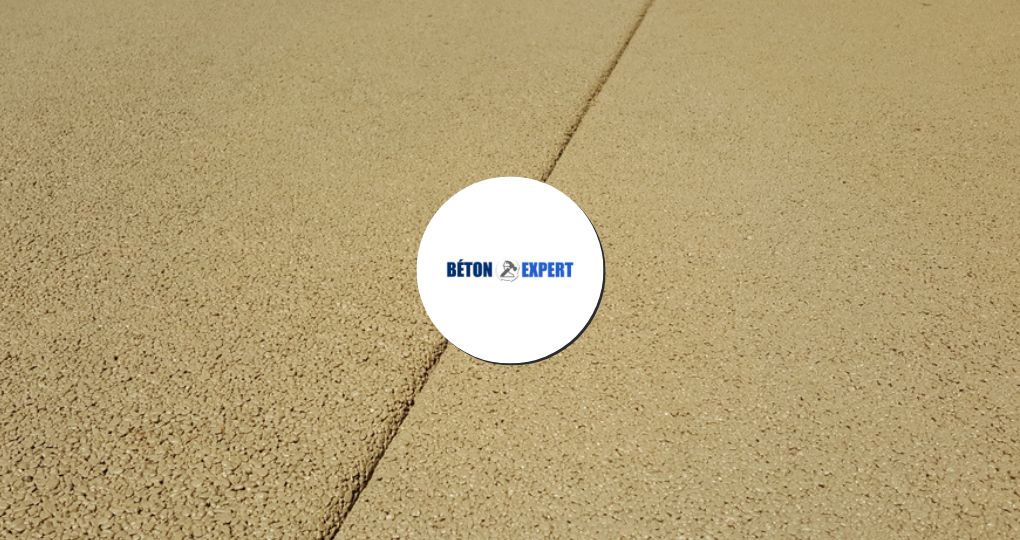 Béton drainant couleur beige